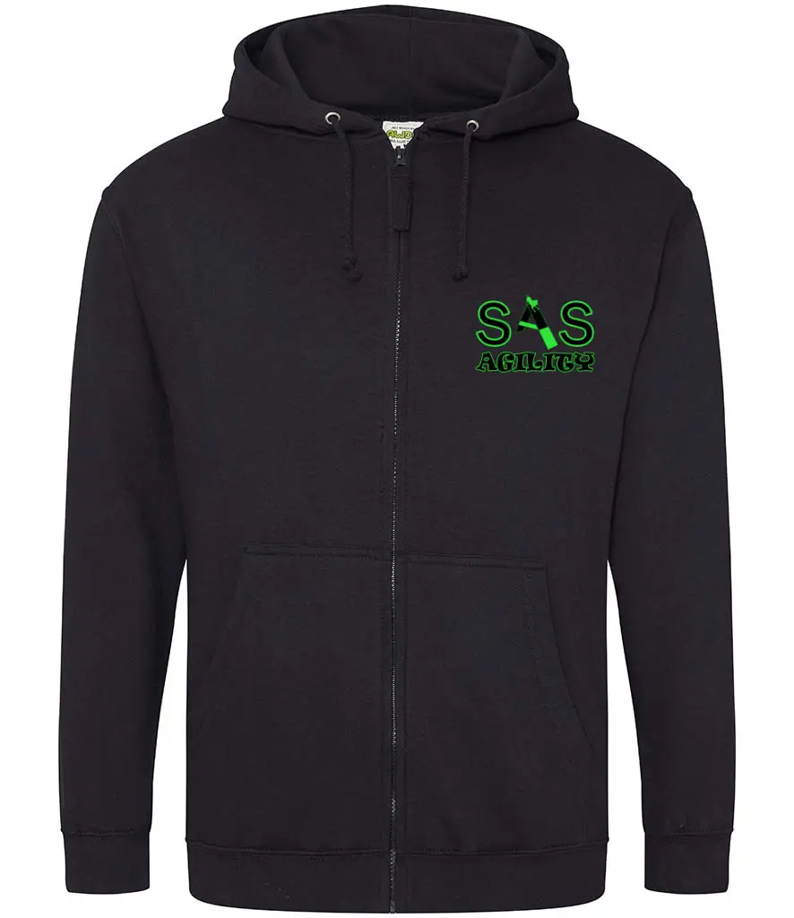 SAS Agility Kids Zip Up Hoodie - Black