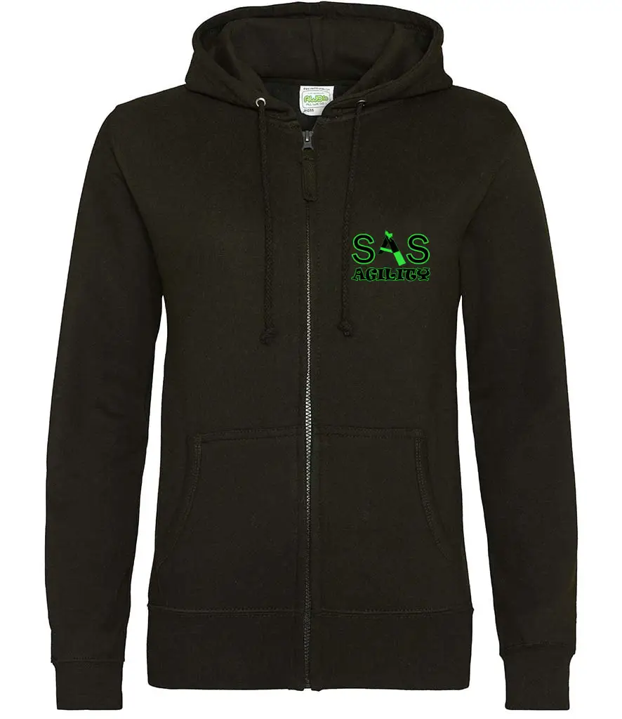 SAS Agility Ladies Zip Up Hoodie - Black