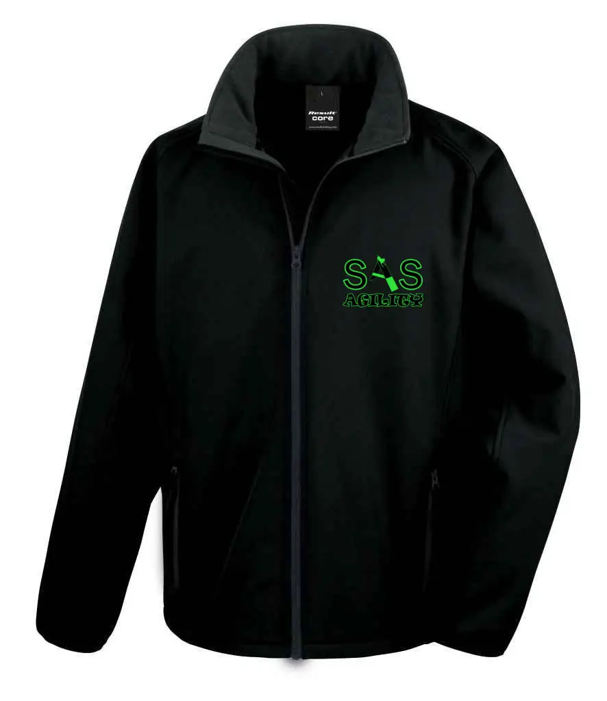 SAS Agility Soft Shell Jacket - Green or Black - Image 2
