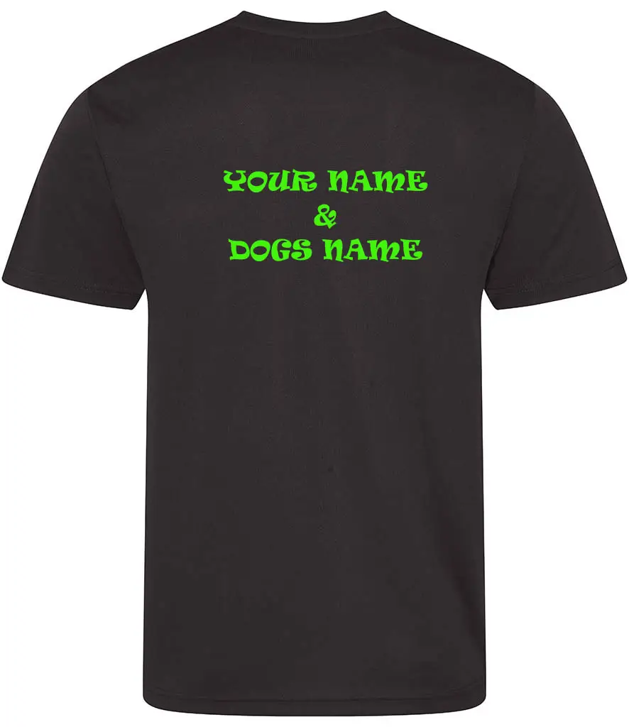 SAS Agility Kids Short Sleeved T-Shirt in Black or Lime - Polyester - Image 2