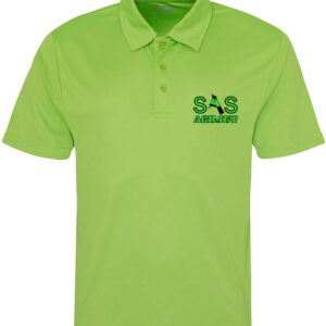 SAS Agility Polo Top in Green or Black - Polyester