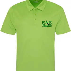 SAS Agility Polo Top in Green or Black - Polyester