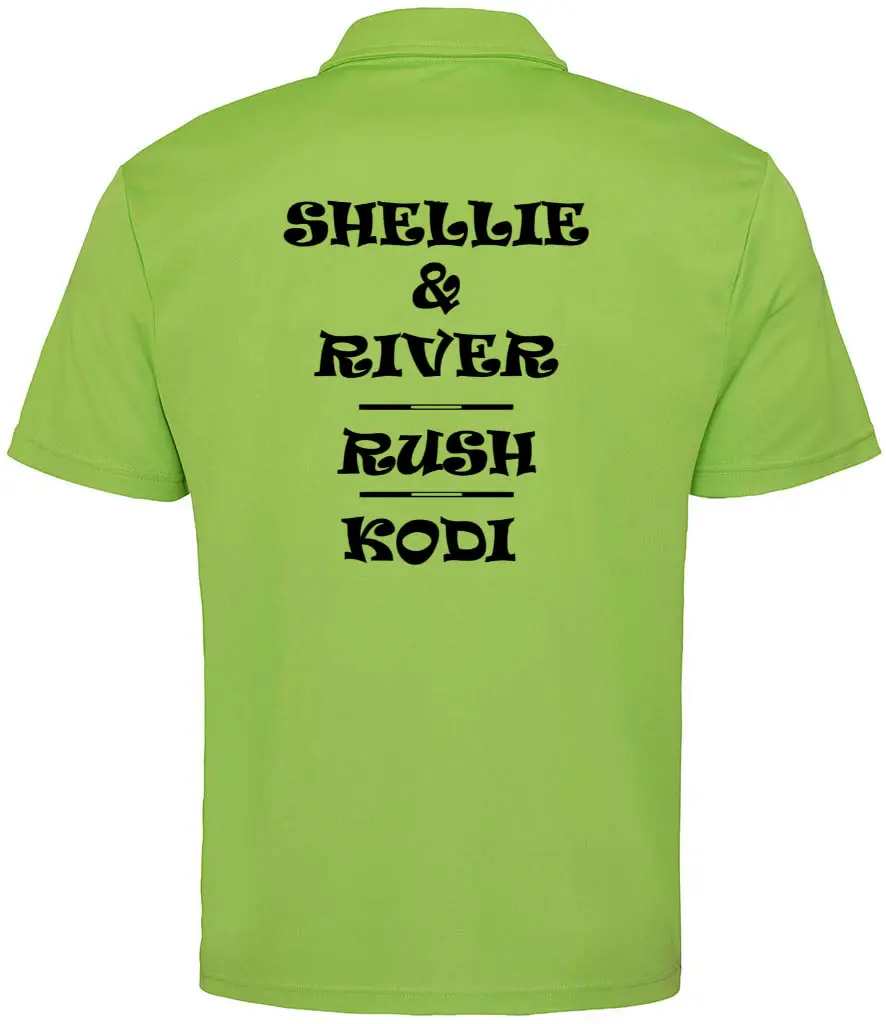 SAS Agility Polo Top in Green or Black - Polyester - Image 3