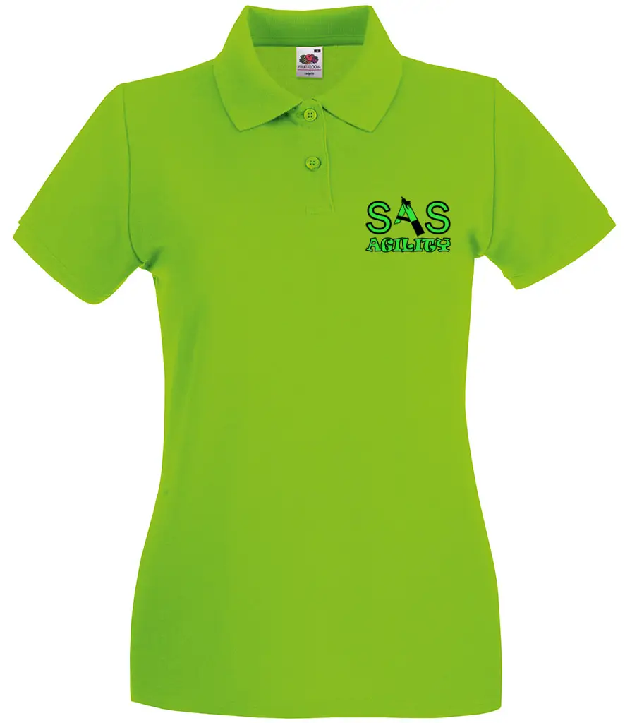 SAS Agility Kids Polo Top in Black or Green - Polyester - Image 4