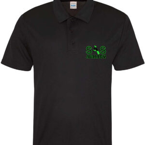 SAS Agility Kids Polo Top in Black or Green - Polyester