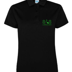 SAS Agility Ladies Polo Top in Black - Polyester