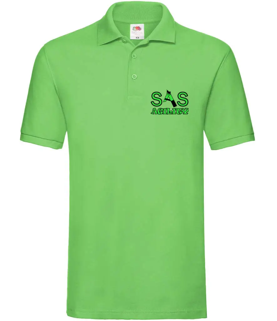 SAS Agility Polo Top in Black or Green - Cotton - Image 4
