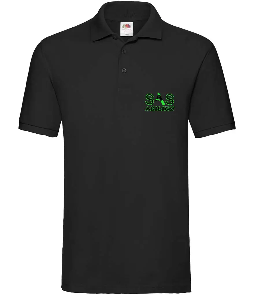 SAS Agility Polo Top in Black or Green - Cotton