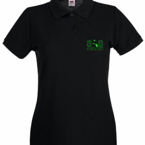 SAS Agility Ladies Polo Top in Black - Cotton