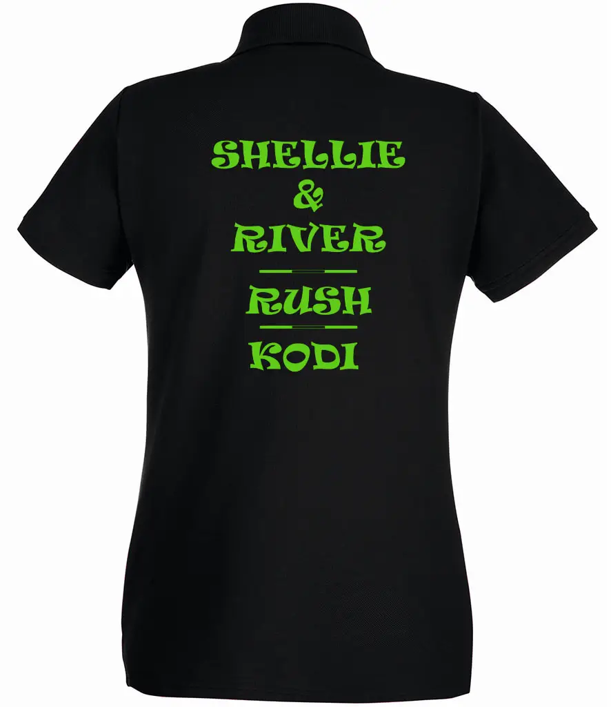 SAS Agility Ladies Polo Top in Black - Cotton - Image 3