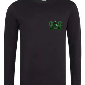 SAS Agility Ladies Long Sleeved T-Shirt in Black - Polyester