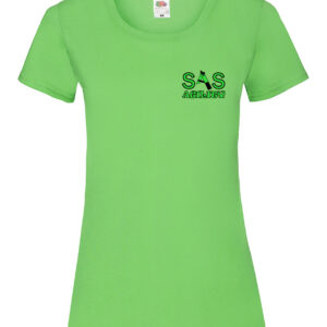 SAS Agility Ladies Short Sleeved T-Shirt in Green or Black - Polyester