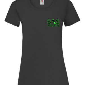 SAS Agility Ladies Short Sleeved T-Shirt in Black - Cotton