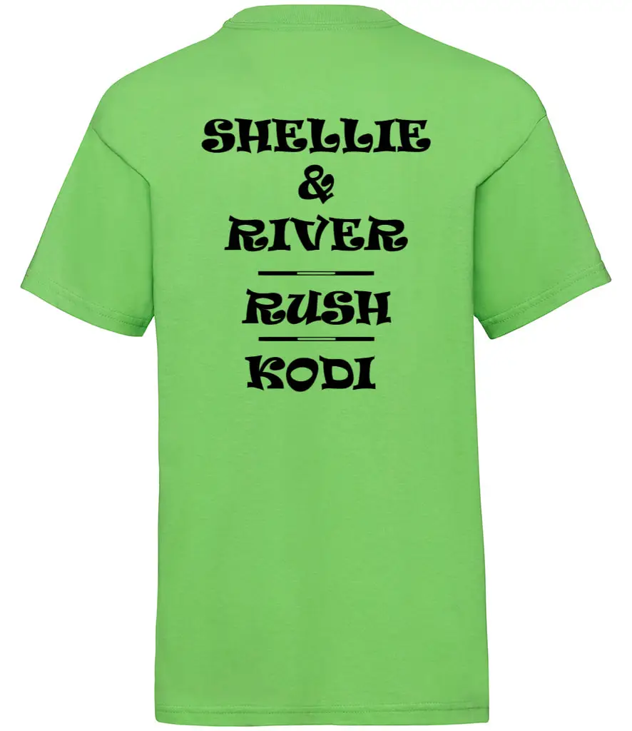 SAS Agility Kids Short Sleeved T-Shirt in Black or Lime - Polyester - Image 6