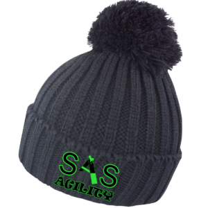 SAS Agility Knitted Bobble Hat - Black or Lime