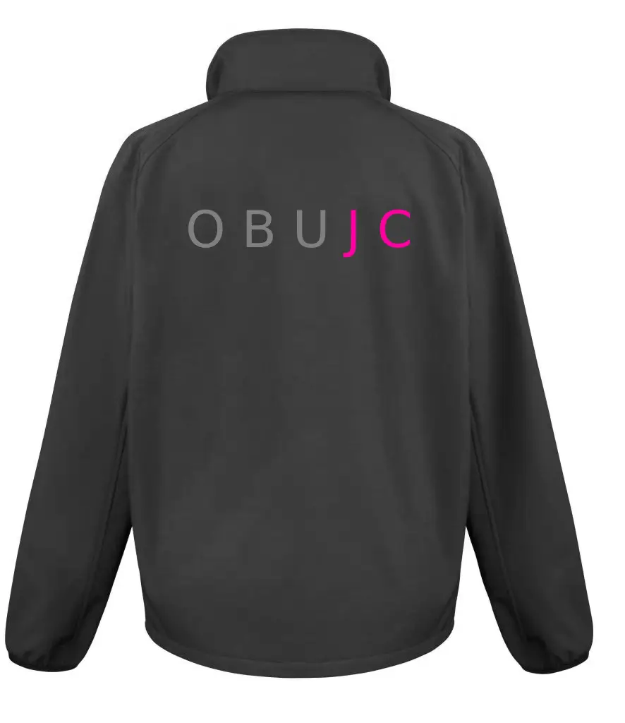 Oxford Brookes Judo Club Ladies Softshell Jacket in Black - Image 2