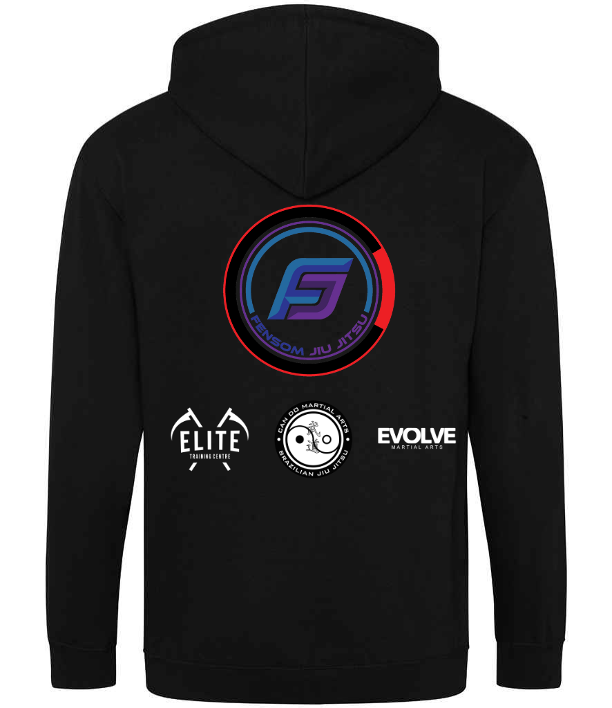 Fensom Jiu Jitsu Zip Up Adult Hoodie - Image 10