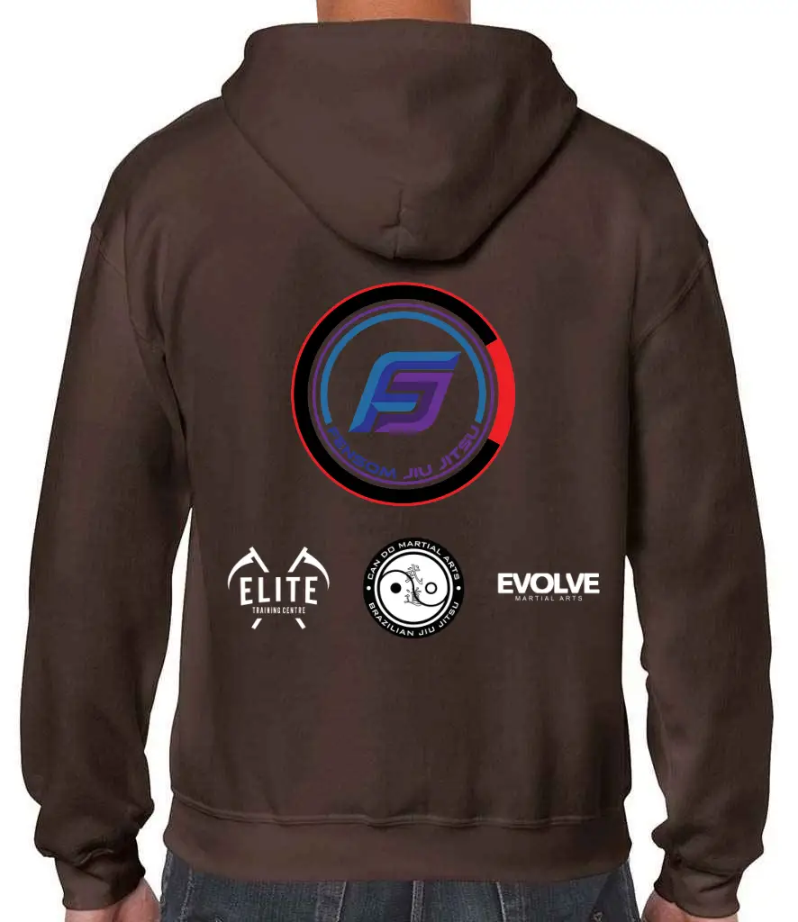 Fensom Jiu Jitsu Zip Up Adult Hoodie - Image 8