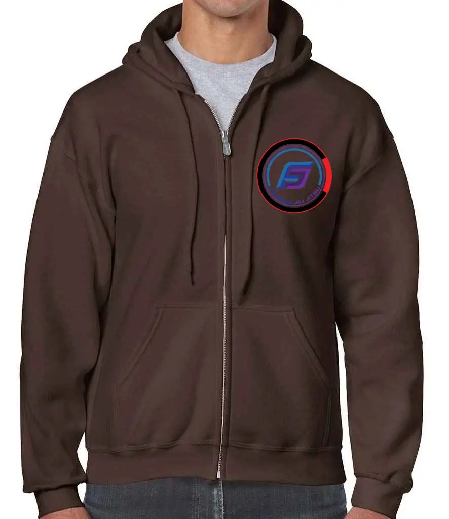 Fensom Jiu Jitsu Zip Up Adult Hoodie - Image 7