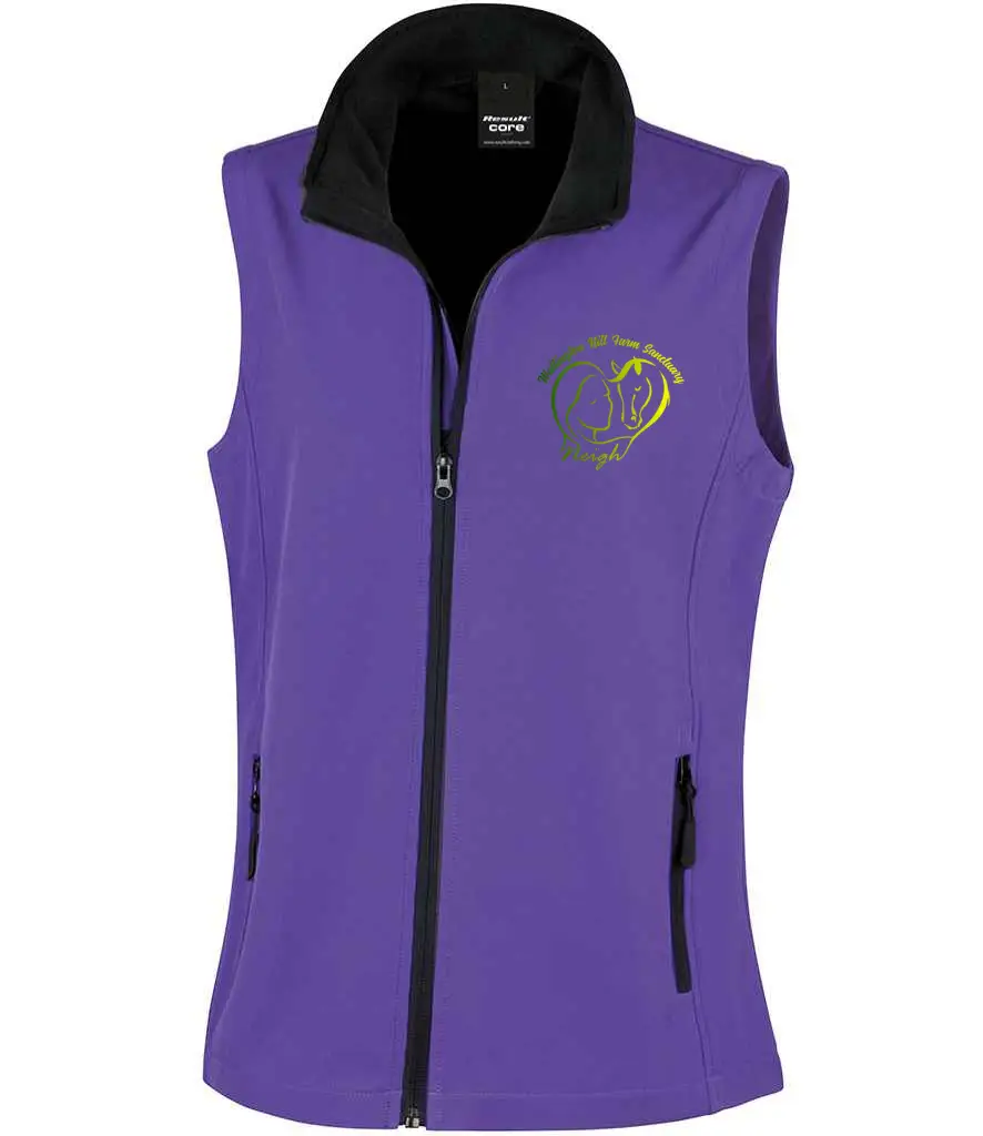 Neigh Ladies Soft Shell Bodywarmer - Black or Purple