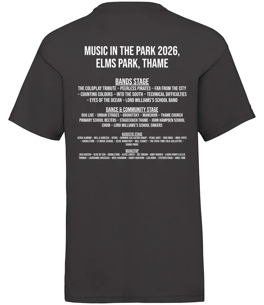 Thame Music in the Park Kids T-Shirt - Image 2