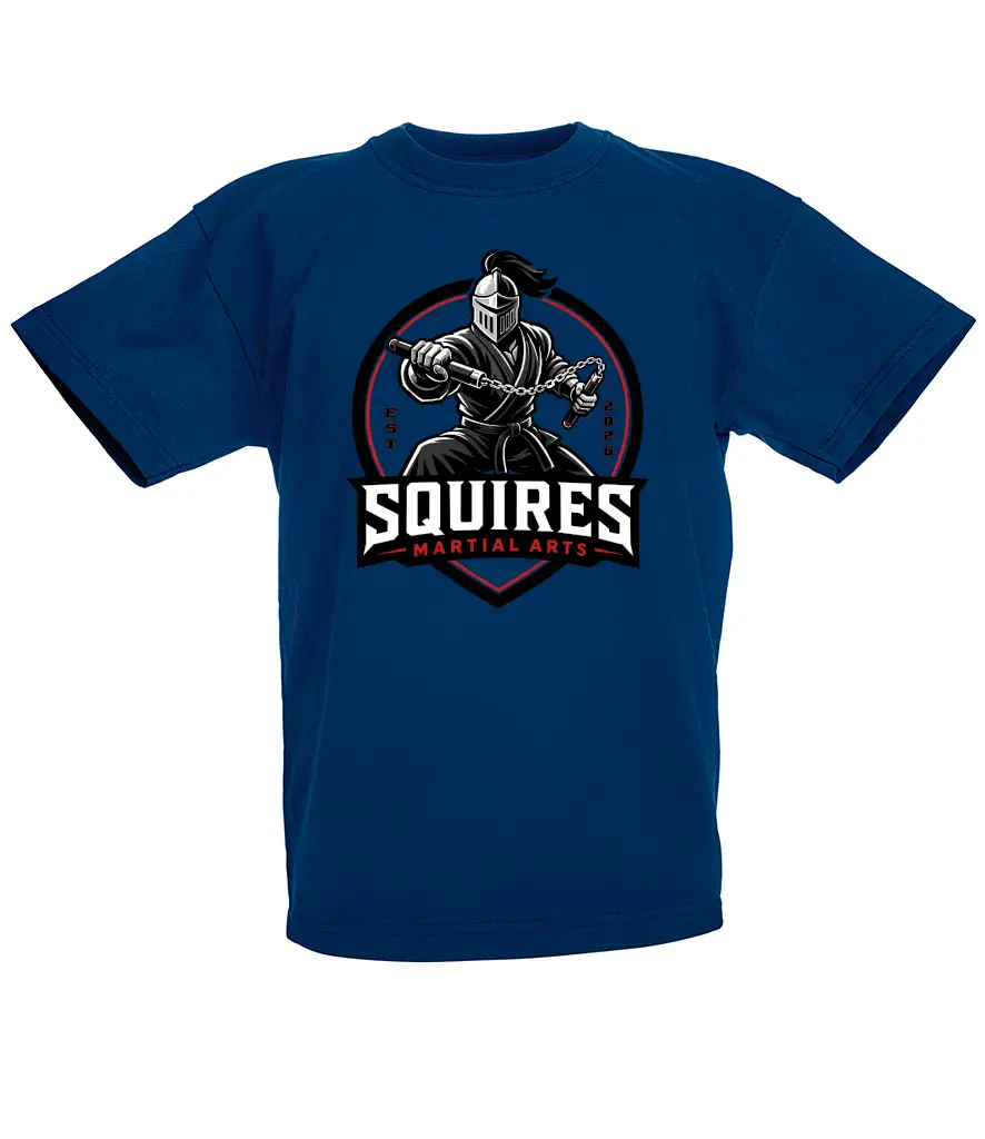 Squires Martial Arts Kids T-Shirt - Image 55